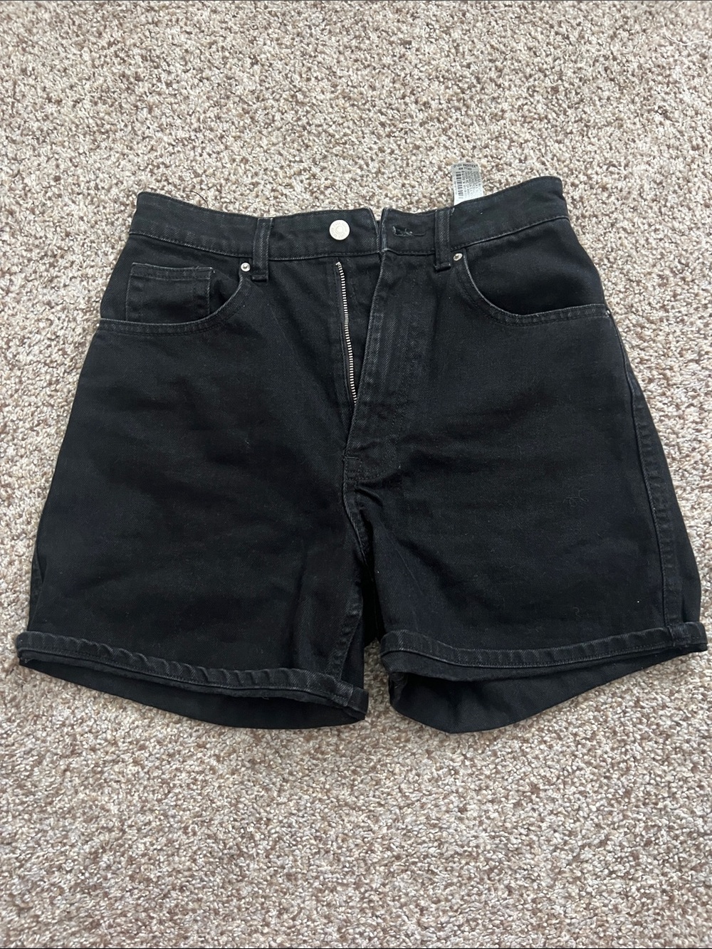 Zara Black Denim Shorts